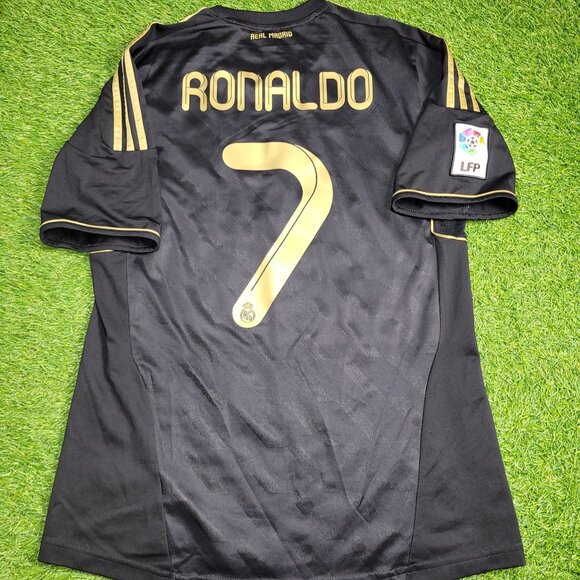 Cristiano Ronaldo Real Madrid 2011 2012 Away Soccer Jersey Shirt M SKU# V13642 - Picture 1 of 8